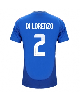 Italia Giovanni Di Lorenzo #2 Maglia Gara Casa Repliche Europei 2024